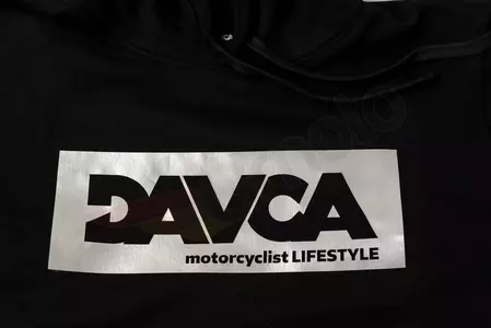 Bawełniana bluza z kapturem DAVCA odblask logo L-4