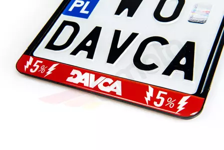 Cadru pentru plăcuța de înmatriculare pentru motociclete DAVCA-2