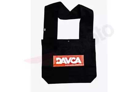 DAVCA Don't Panic βαμβακερή τσάντα μαύρο