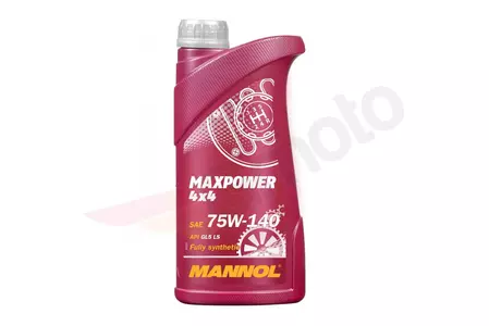 Olej przekładniowy 75W140 Mannol Maxpower 4X4 GL5- Syntetyczny 1l - 8102-1