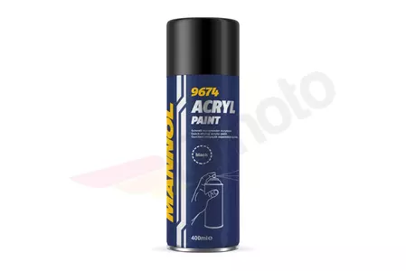 Spray Acryllack Schwarzlack matt Mannol 450 ml - 9674