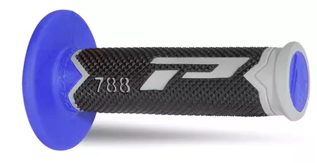 PG788 Off Road Progrip 115mm kleur grijs/zwart/blauw tri-component - PA078800TGAZ