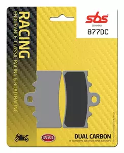 SBS 877DC KH606 Racing Dual Carbon bromsbelägg, guldfärgad - 877DC