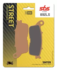 Plaquettes de frein SBS 892LS KH636 Street Excel Racing Sinter, couleur or - 892LS