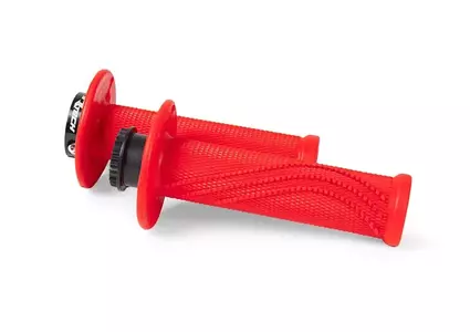 Racetech R20 lock-on handtag Färg röd neon + 8 rolgaz-adaptrar - MPRRF000020