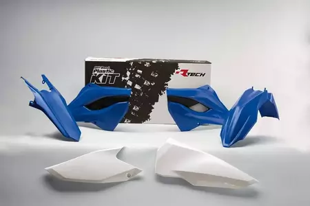 Plastik Komplett Kit Racetech blau-weiß - KITHBG-OEM-400