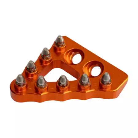 Stopka dźwigni hamulca tylnego szeroka Fm-Parts KTM Husqvarna kolor pomarańczowy - FPX22OR