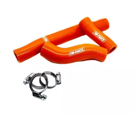 Silikonowe węże przewody chłodnicy Fm-Parts KTM Husqvarna Gas-Gas 20-22 kolor pomarańczowy