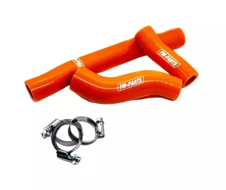 Silikonowe węże przewody chłodnicy Fm-Parts KTM Husqvarna 17-19 kolor pomarańczowy - FP548826OR
