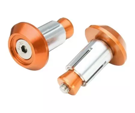 Fm-Parts endestykker til styr i aluminium farve orange-1