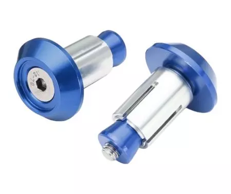 Końcówki kierownicy Fm-Parts korki aluminium kolor niebieski-1