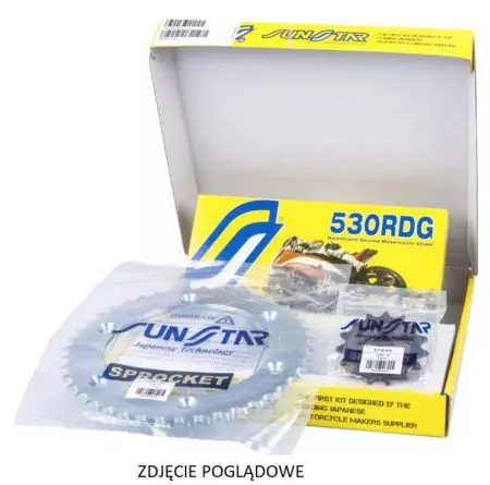 Sunstar Suzuki GSXR 1000 drive kit 07-08 plus gold 17/43/112-1