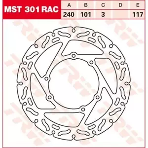 Bremsscheibe TRW Lucas MST 301RAC vorne - MST301RAC