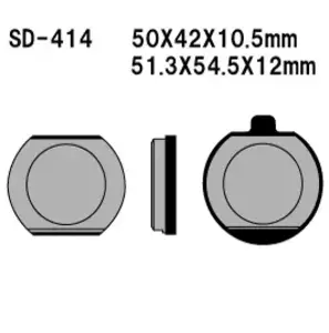 Vesrah SD-414 KH33 jarrupalat (2 kpl) - SD-414
