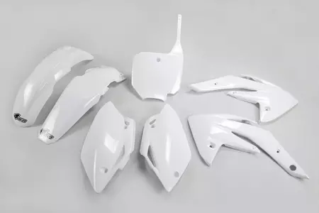 Комплект пластмаси UFO Honda CRF 150R 07-21 бял - HOKIT111041