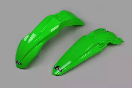 Priekinis ir galinis sparnas UFO Kawasaki KXF 250 21-22 KXF 450 19-22 OEM žalias - KAFK225999