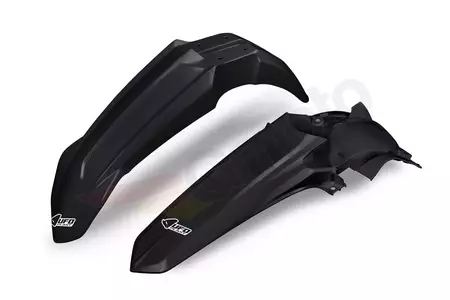 Priekinis + galinis sparnas UFO Yamaha YZ 125 250 22 juodas-1