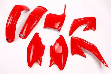 Комплект пластмаси UFO Honda CR 125 250 02-03 червен - HOKIT101070