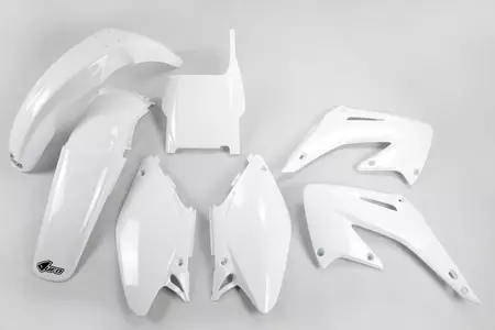 Komplet plastików UFO Honda CR 125 250 04  biały - HOKIT102041