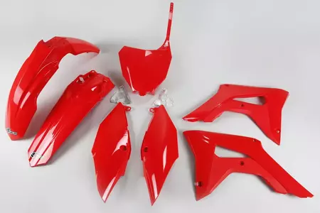 Komplet plastików UFO Honda CRF 250R 18-21 CRF 450R 17-20  czerwony - HOKIT119070
