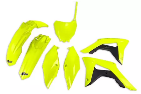 Plastik Satz Kit UFO Honda CRF 250R 18-21 CRF 450R 17-20 gelb fluo - HOKIT119DFLU