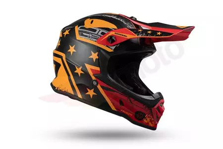 Cross Enduro UFO Junior Boy General motocyklová přilba černá oranžová matná S-2