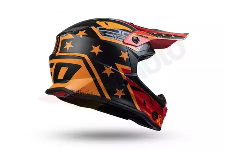Cross Enduro UFO Junior Boy General motocyklová přilba černá oranžová matná S-4