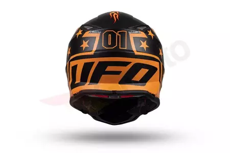Casco moto Cross Enduro UFO Junior Boy General nero arancio opaco S-5