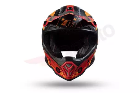 Cross Enduro UFO Junior Boy General motocyklová přilba černá oranžová matná S-6