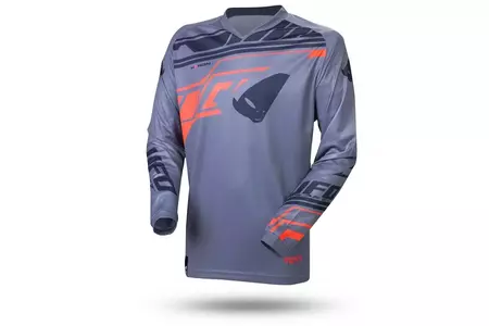 Sweat-shirt UFO Heron cross enduro gris orange M - MG04492CM