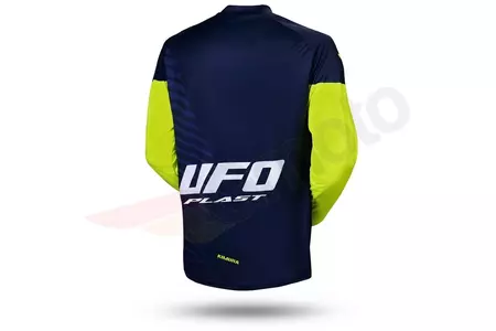 Sweat-shirt UFO Kimura Junior cross enduro bleu jaune fluo XXXS-2