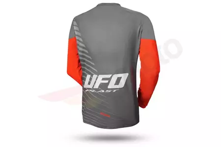 UFO Kimura Junior cross enduro majica siva oranžna XXS-2