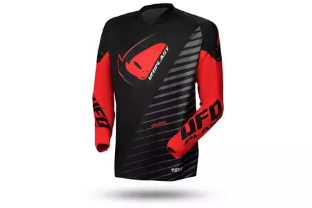 Sweat-shirt UFO Kimura cross enduro noir rouge XL-1