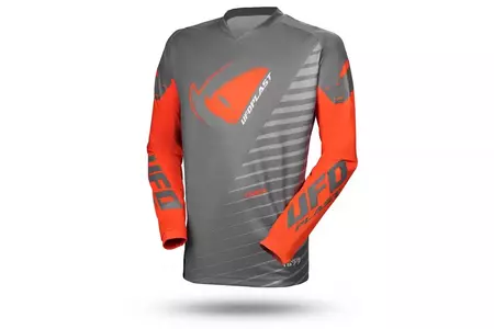 Sweat-shirt UFO Kimura cross enduro gris orange XXL-1