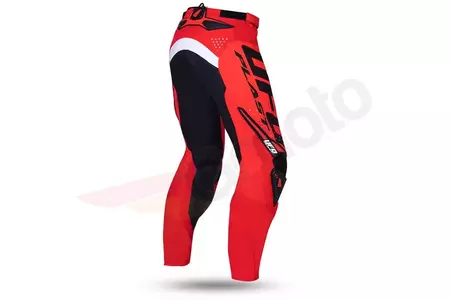 Pantaloni moto cross enduro UFO Radom nero rosso L-2