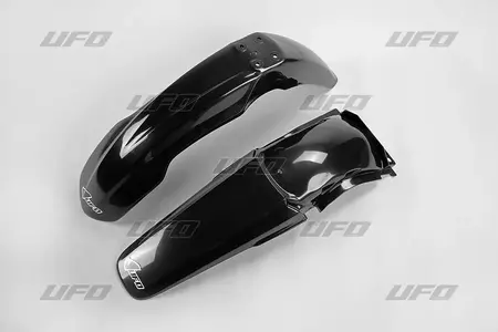 Priekinis + galinis sparnas UFO Honda CR 125 250 04 juodas - HOFK102E001
