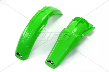Vinge fram + bak UFO Kawasaki KX 125 250 00-02 grön - KAFK200E999