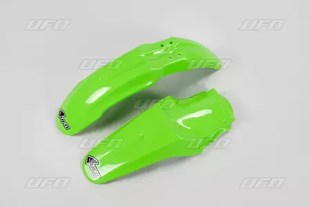 Alerón delantero + trasero UFO Kawasaki KX 85 01-09 verde - KAFK207KE999
