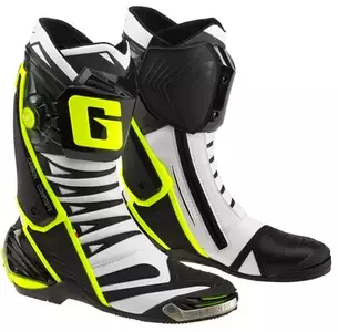 Gaerne GP1 Evo cizme de motocicletă alb/negru/galben 45 - 2451-051.45