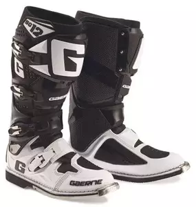 Botas de motociclismo Gaerne SG-12 preto branco 48-1