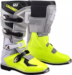 Junior Gaerne GX-J gri/galben fluo cizme de motocicletă 37-1