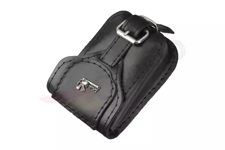 Bolsa de mão - bolso em pele para o porta-bagagens com cinto de segurança da Suzuki Intruder-2