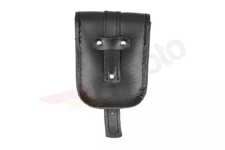 Bolso de mano - baúl de cuero con cinturón y corbata-5