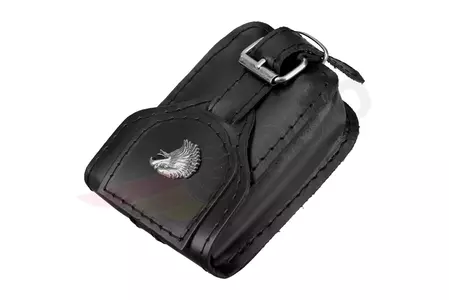 Чанта - кожен джоб за вратовръзка за колан, багажник с глава на орел-2
