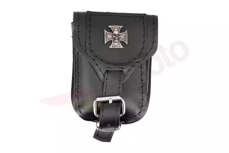 Handtasche - Ledertasche für Gürtel Krawatte Stamm Kreuz mit Totenkopf-4