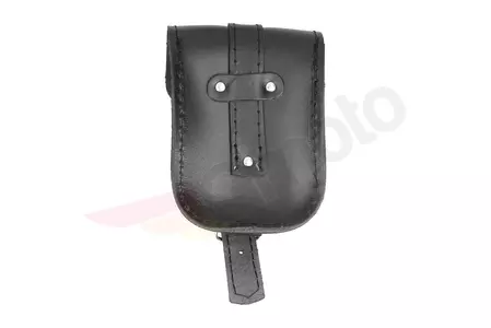 Håndtaske - læderlomme til bæltestrop med knogledødningehoved-5
