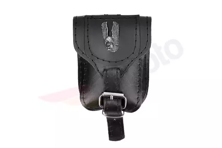 Håndtaske - læderbælte lomme slips kuffert ørn dødningehoved-4