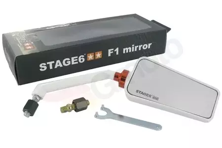 Stage6 F1 Style M8 rechterspiegel wit - S6-SSP630-2R/WH