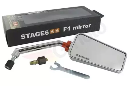 Stage6 F1 Style M8 δεξί καθρέφτη χρώμιο - S6-SSP630-2R/CR