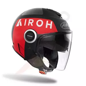 "Airoh Helios Up Black Matt M" atviras motociklininko šalmas-2